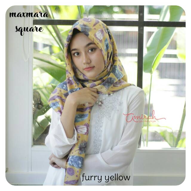 Segiempat maxmara hana / maxmara square / jilbab maxmara murah / hijab maxmara