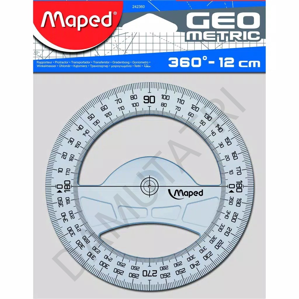 

Penggaris Maped Geometri 12 cm - 360 Derajat