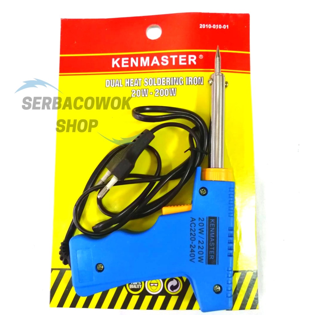 Kenmaster Dual Heat Soldering Iron - Alat Solder Pistol Tembak 20V-200W Termurah Berkualitas