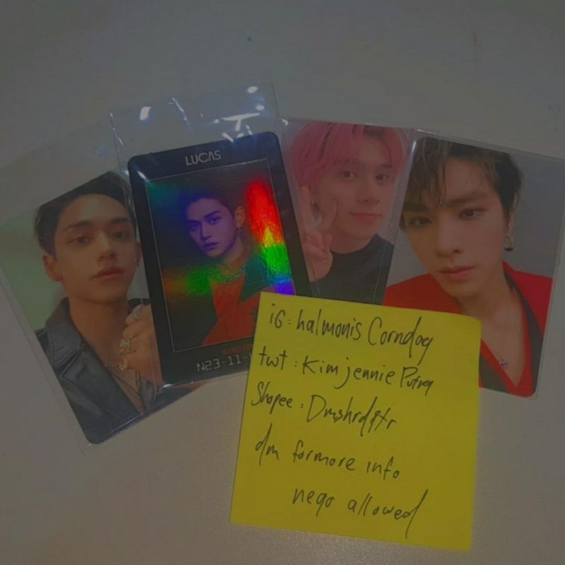 wts pc nct 2020 kihno album arrival departure lucas hendery xiaojun | boleh nego (selected items)