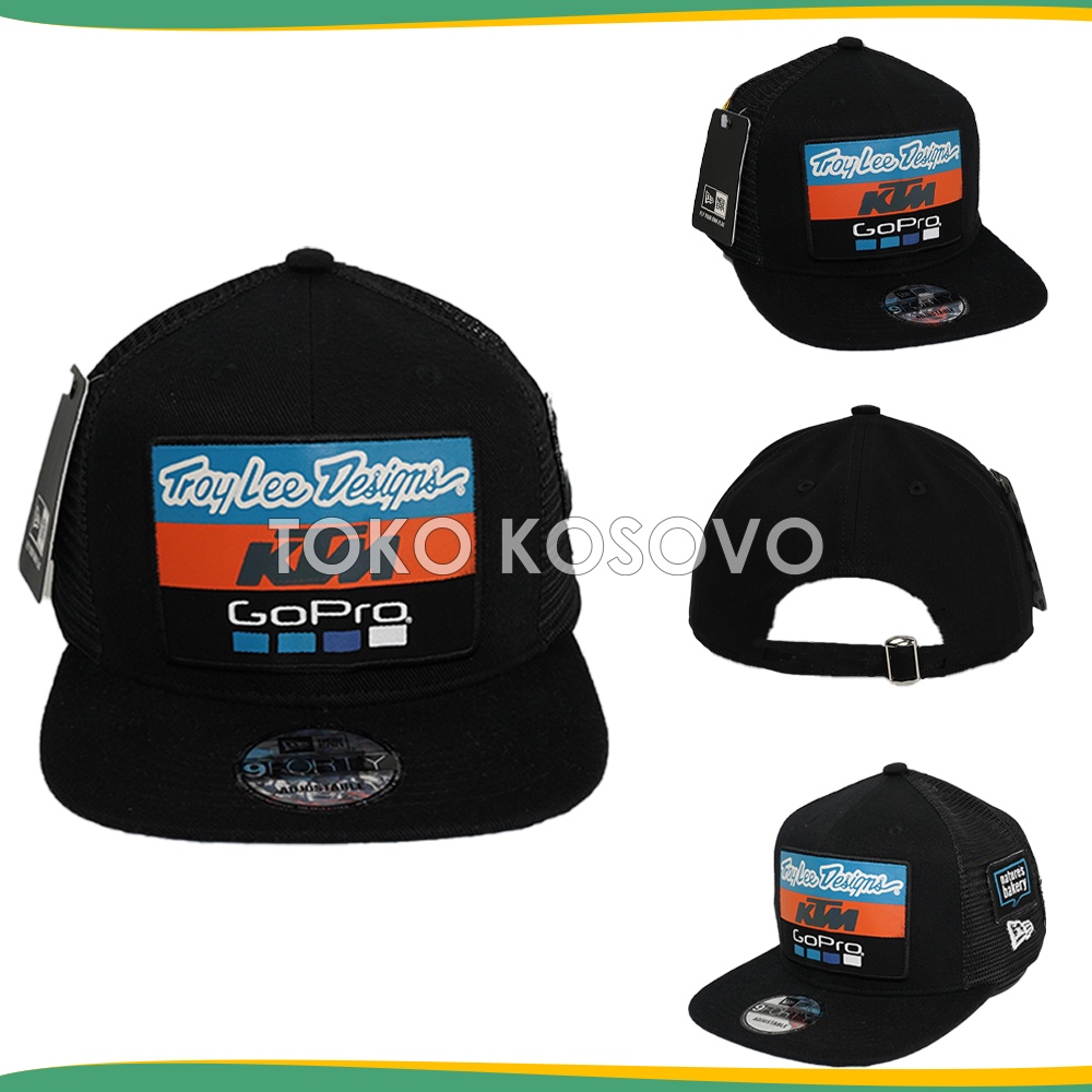 Topi Snapback Trucker KTM Motocross Grade ORIGINAL Hip Hop Rapper Podium Jaring Trail 9 Forty Racing Motor Cross Cap GoPro Troy Lee Designs Abu Hitam Pria Dewasa Ori Distro Murah Premium Import 100% Anak Laki Laki Wanita Unisex Bordir Polos Baseball NY YN