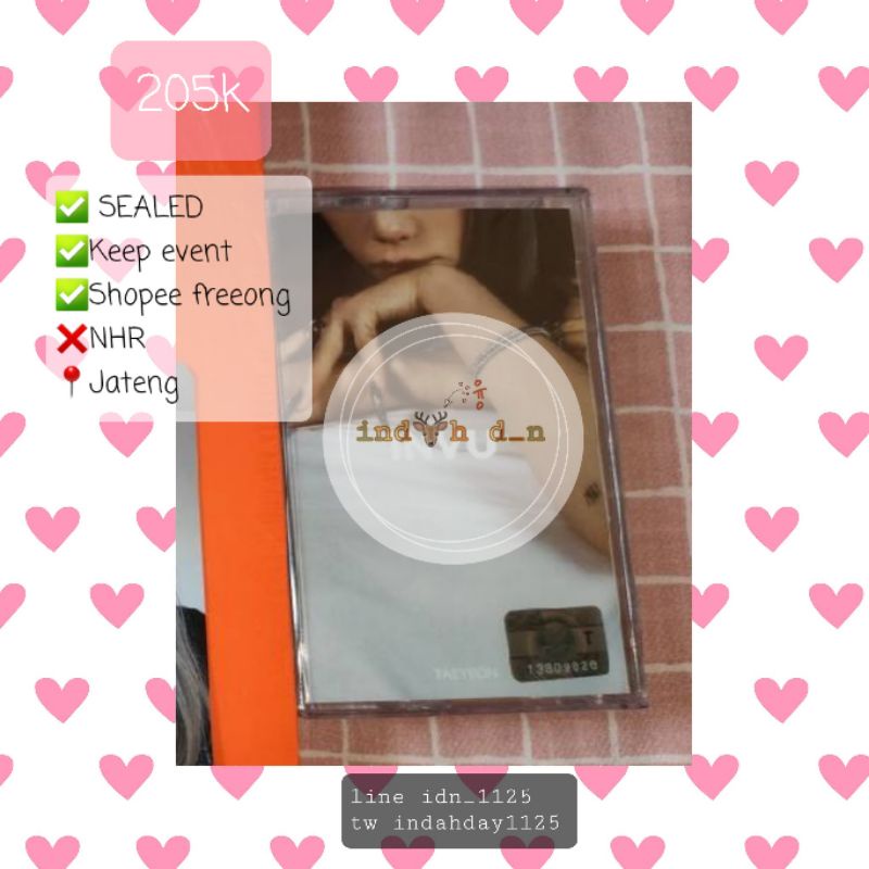 SEALED Album Taeyeon INVU Tape limited ver bonus fortune card taengcon/snsd LLL (1ea)