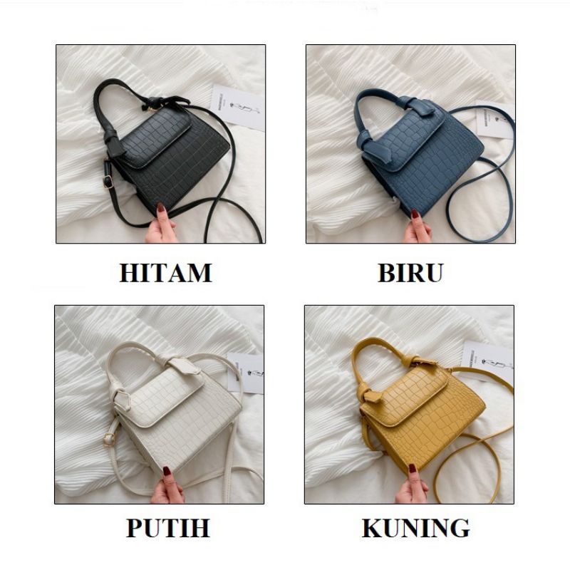 Medan Termurah KD057 Slingbag import Tas import croco korean murah