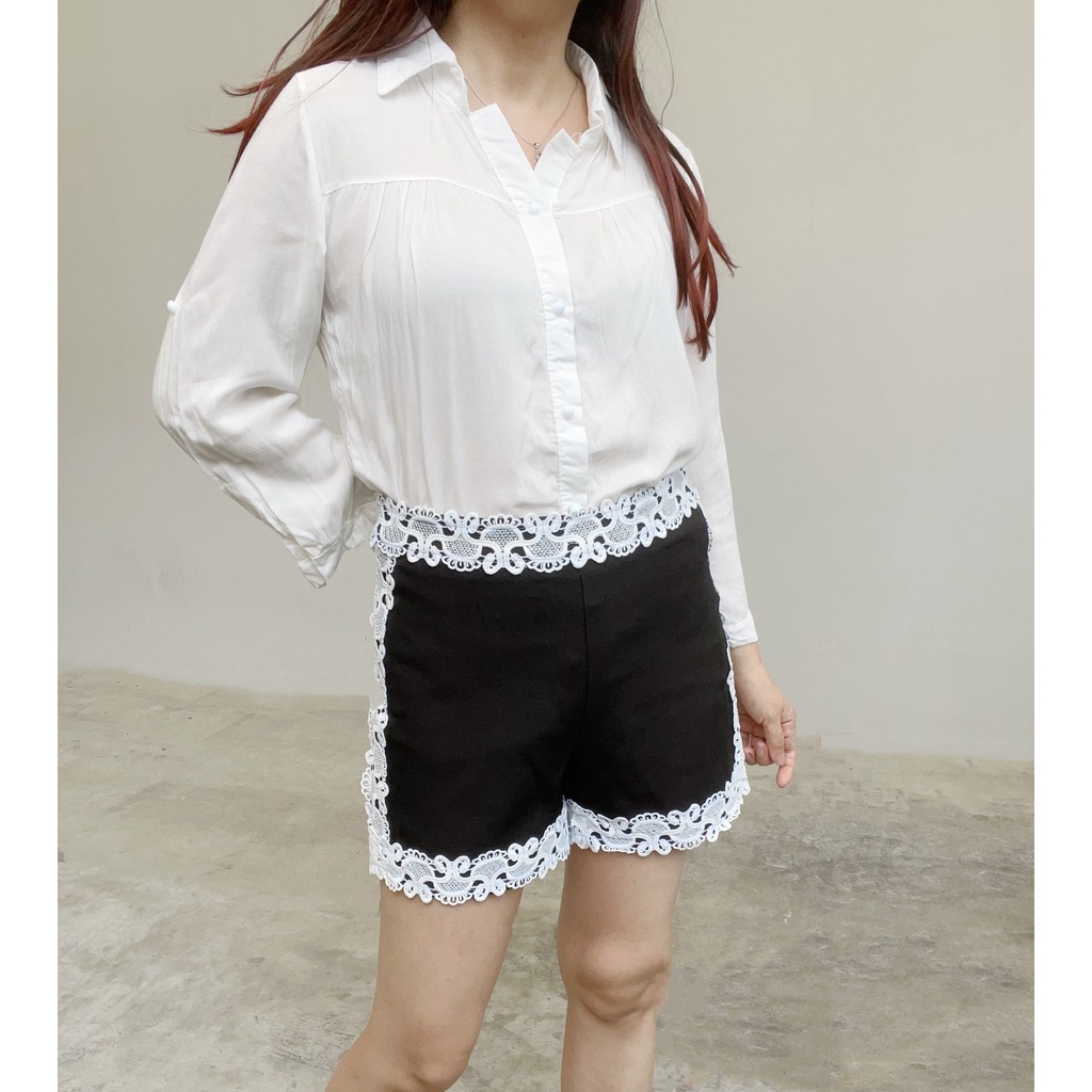 SL309 - Celana Pendek Polyester Lace Celana Homey