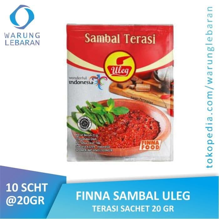 

PACK FINNA SAMBAL ULEG TERASI SACHET 10 X 21GR