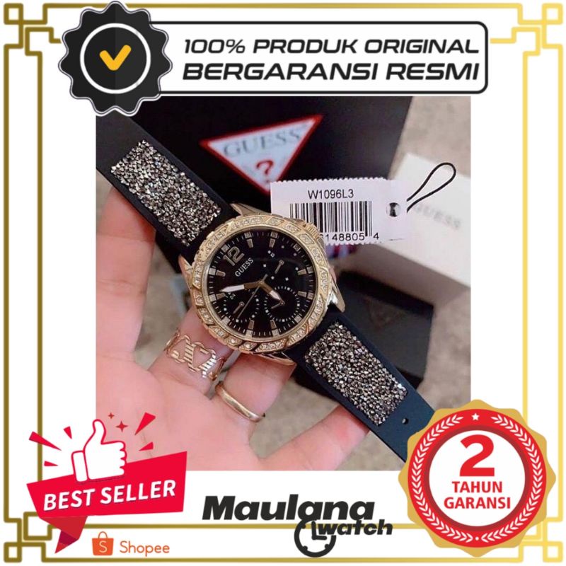 JAM TANGAN PRIA WANITA | RANTAI | KULIT | KARET | MURAH | Wanita - Guess W1096L1 Strap Rubber Origin