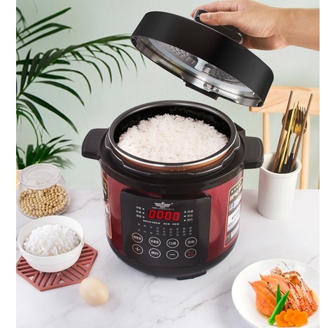 [BELIMART] Pressure Cooker | Slow Cooker | Rice Cooker Electric Green 5 Litre | Mesin Alat Presto Steam 5 Liter