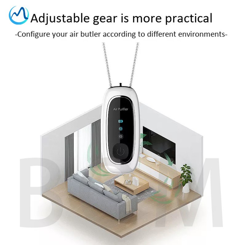 Kalung Negatif Ion Portabel Air Purifier Anion Wearable Air Purifier Kalung Personal Air Fresher