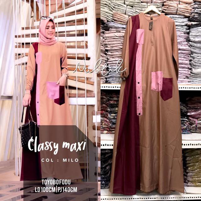 Classy Maxy Gamis Original By Nabtik