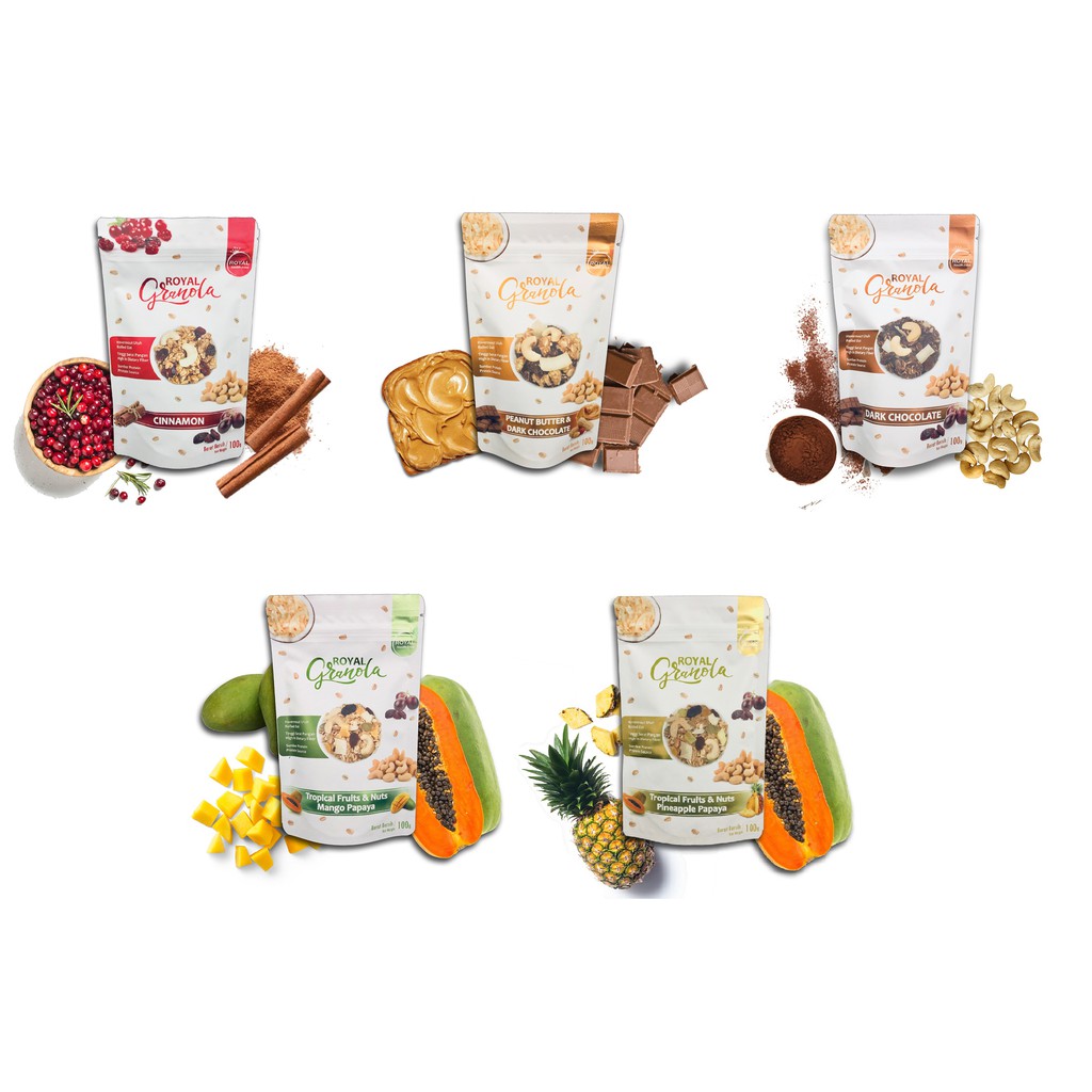 ROYAL Granola 100 Gram Shopee Indonesia