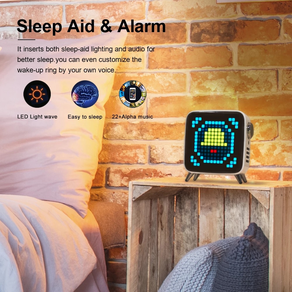 TIVOO-MAX - 40W Bluetooth Speaker Pixel Art 8-inch LED Display from PIXOO - Speaker Bluetooth dengan Layar 8 inci LED Display untuk Pixel Art