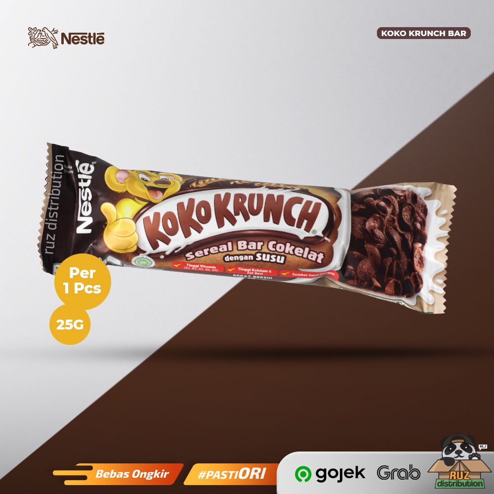 Koko Krunch Bar Sereal Bar Cokelat 25g Satuan Per Pcs