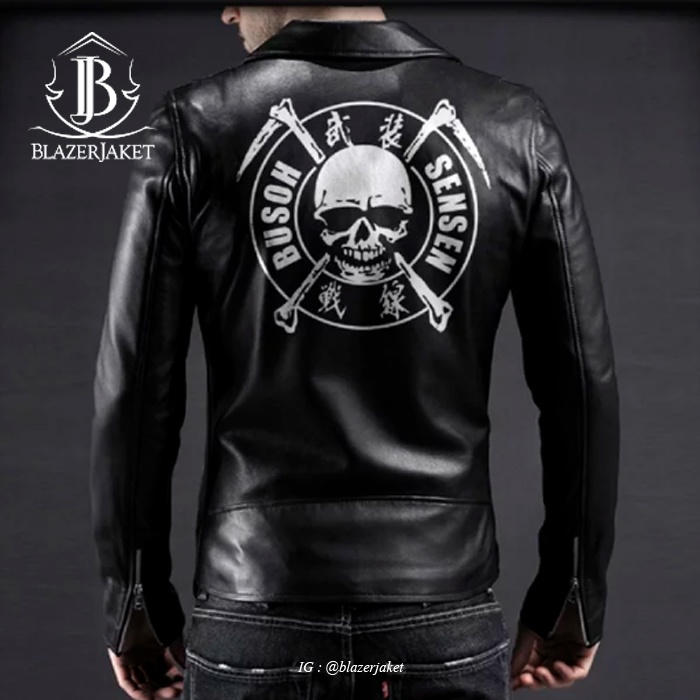 JAKET COWOK, JAKET KULIT TFOA, JAKET CROWS ZERO, JAKET TFOA, JAKET MOTOR, JAKET MURAH, A3