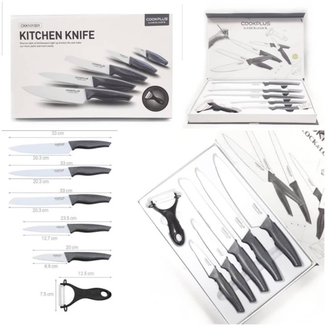 Pisau lock n lock 1 set isi 6