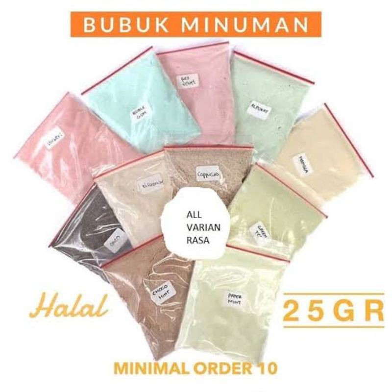 

Bubuk minuman bubble all varian rasa