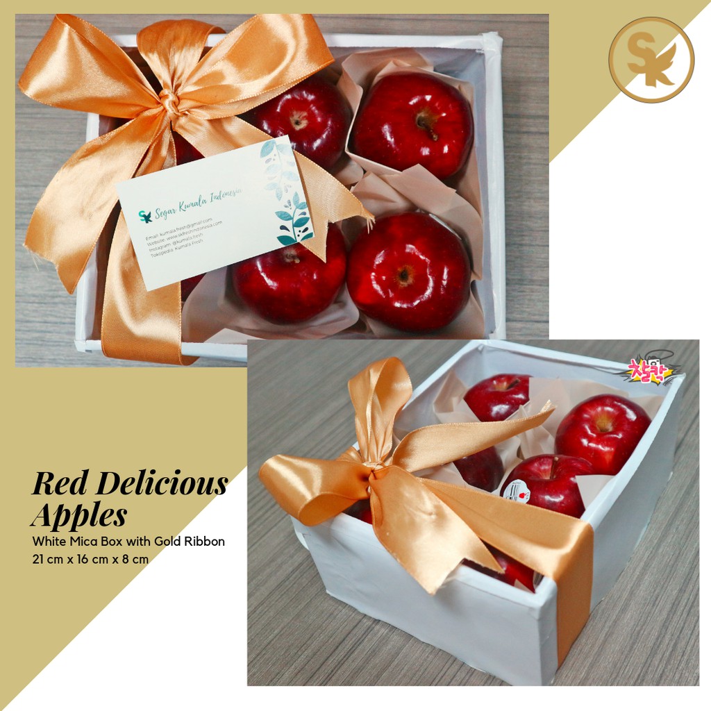 

Parcel Buah Hadiah Box Bingkisan Mika Putih Kecil