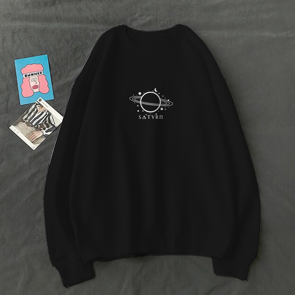 CREWNECK SWEATER SATURN SIMPLE LOGO SWEATER / SWEATER UNISEX