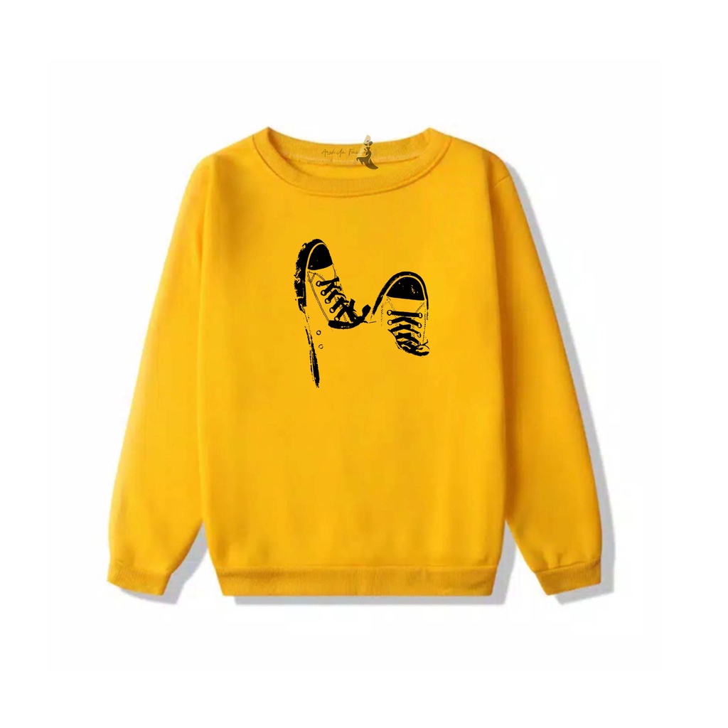 SWEATER OVERSIZE CREWNECK SEPATU STREETWEAR  SWEATSHIRT PRIA DAN WANITA