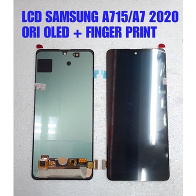 Layar LCD TS Touchscreen Fullset Samsung A71 2020 A715 A715F OLED BLACK FINGERPRINT