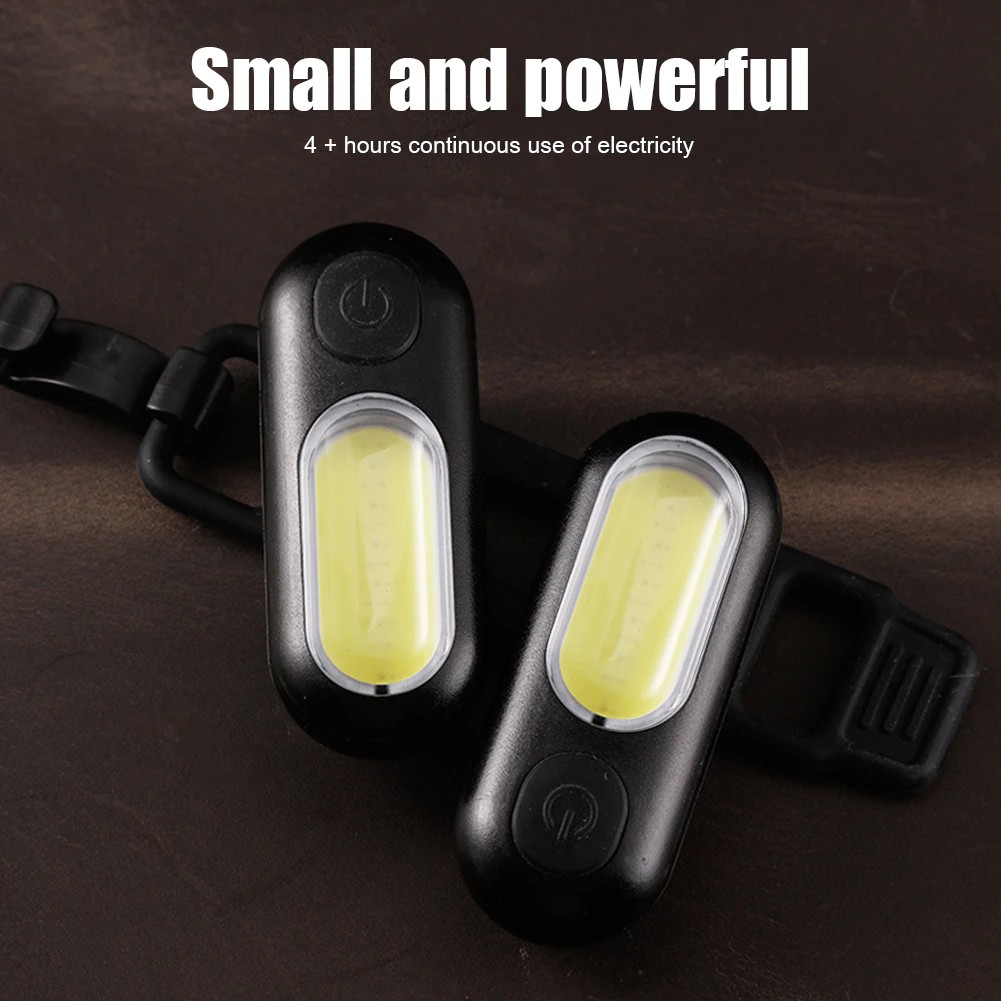 YGRETTE - Zlate Backlamp Lampu Sepeda COB Tail Light USB Charging- MKL-030 - Black