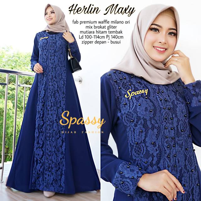 Maxy Dress Herlin BAGUS MURAH by Spassy/Gamis Herlin bagus dan murah