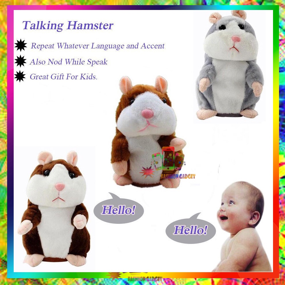 Talking Hamster Toys Mainan Anak Bisa Bicara  Boneka Peniru Suara Mainan Bayi mainan Mainan Boneka