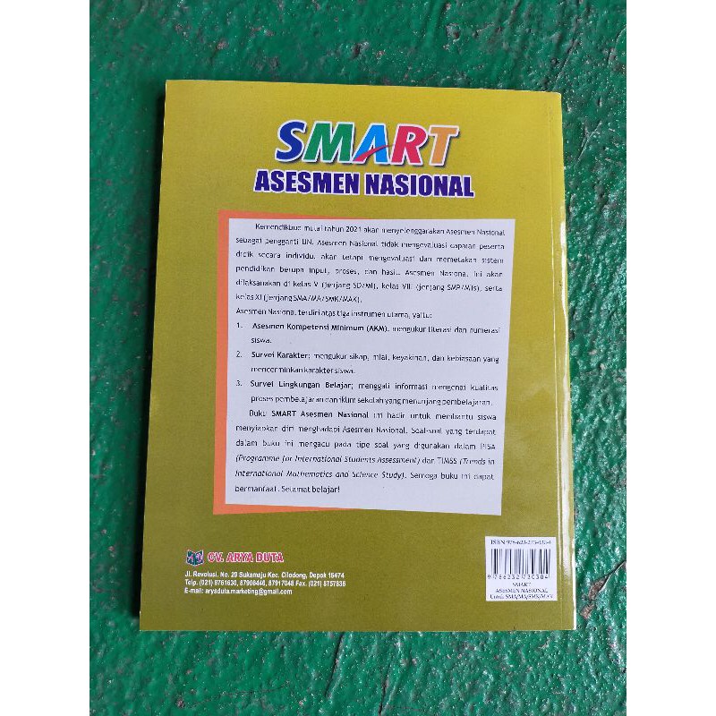 ORI buku teks smart asesmen nasional untuk SMA SMK penerbit Arya duta edisi revisi terbaru