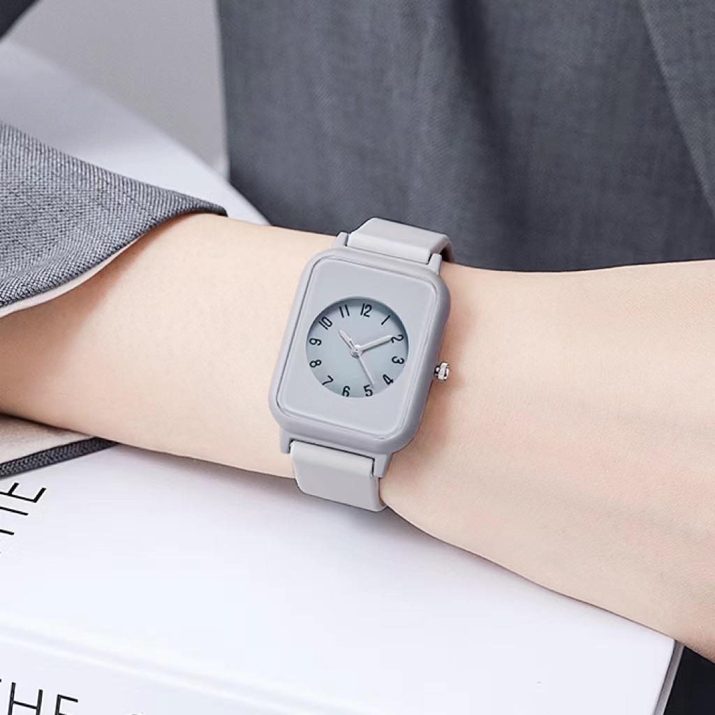 COD✅ Jam Tangan Wanita Fashion Rubber Analog Quartz Watch Cewek Import Harga Grosir   S1224