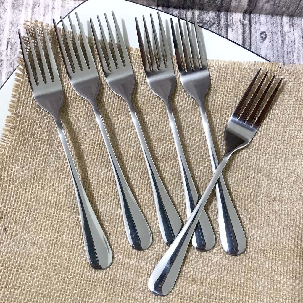 HANARI realpic garpu makan tebal halus isi 6