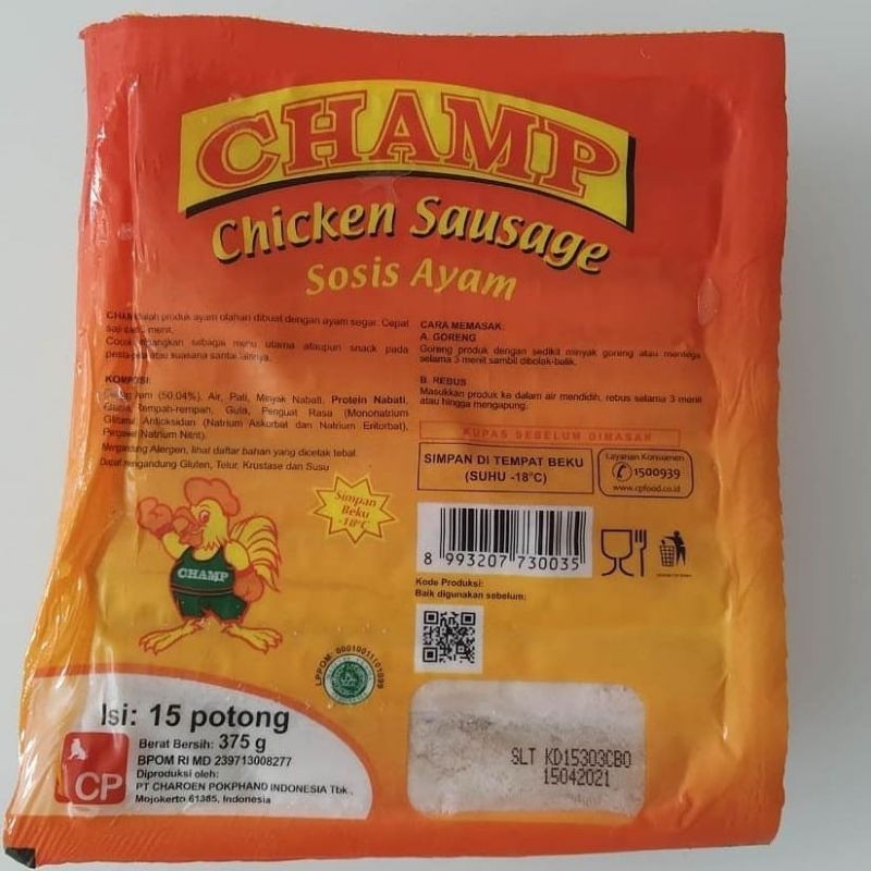

CHAMP Sosis Ayam 375 gr