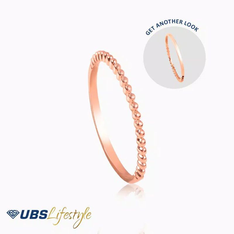 CINCIN EMAS UBS TWO WAY LOOKS - 750 ROSE GOLD - CCY70475