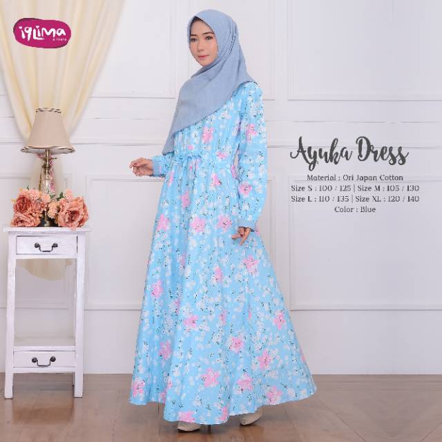 GAMIS KATUN JEPANG I AYUKA DRESS IQLIMA