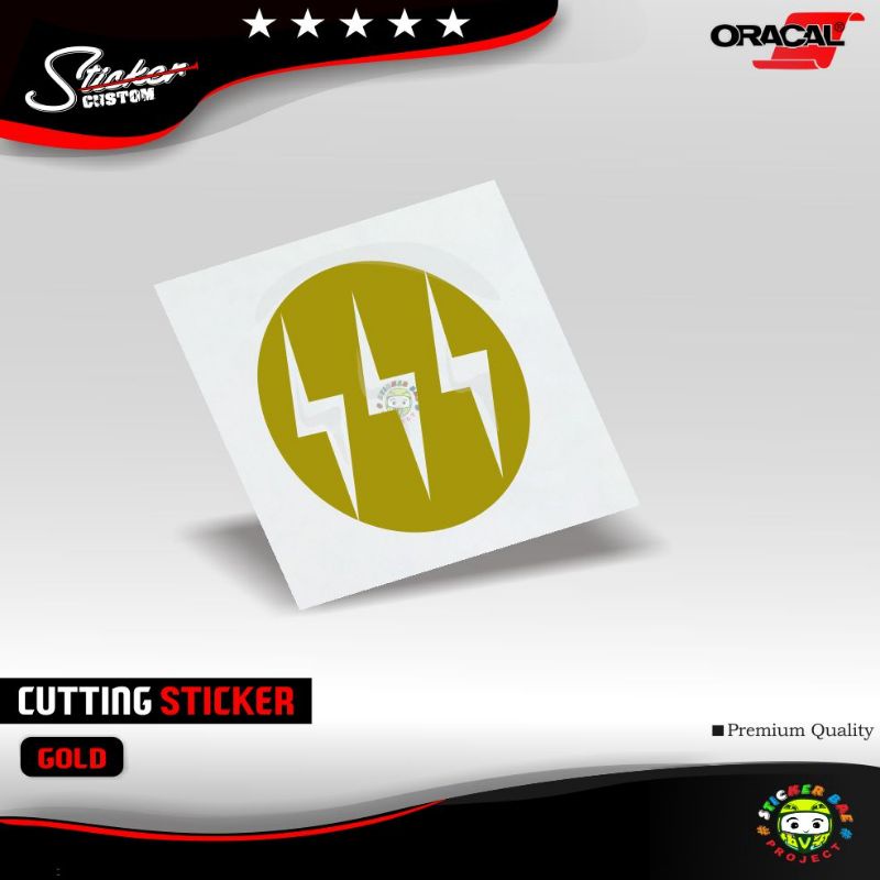 stiker sss logo cutting sticker 1pcs