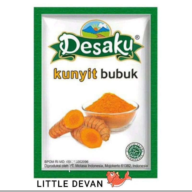 desaku kunyit bubuk bumbu masak instan sachetan 10gr