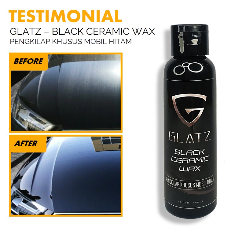 Pengkilap Mobil Hitam GLATZ Black Ceramic Wax Semi Nano Coating