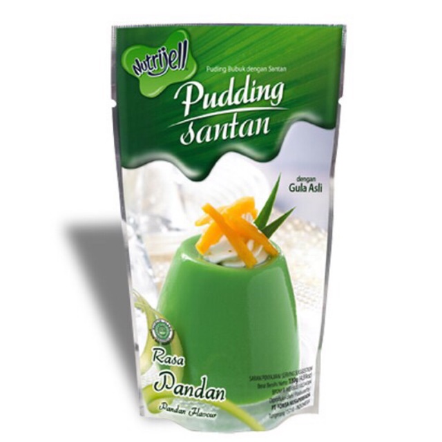 

Pudding santan rasa pandan