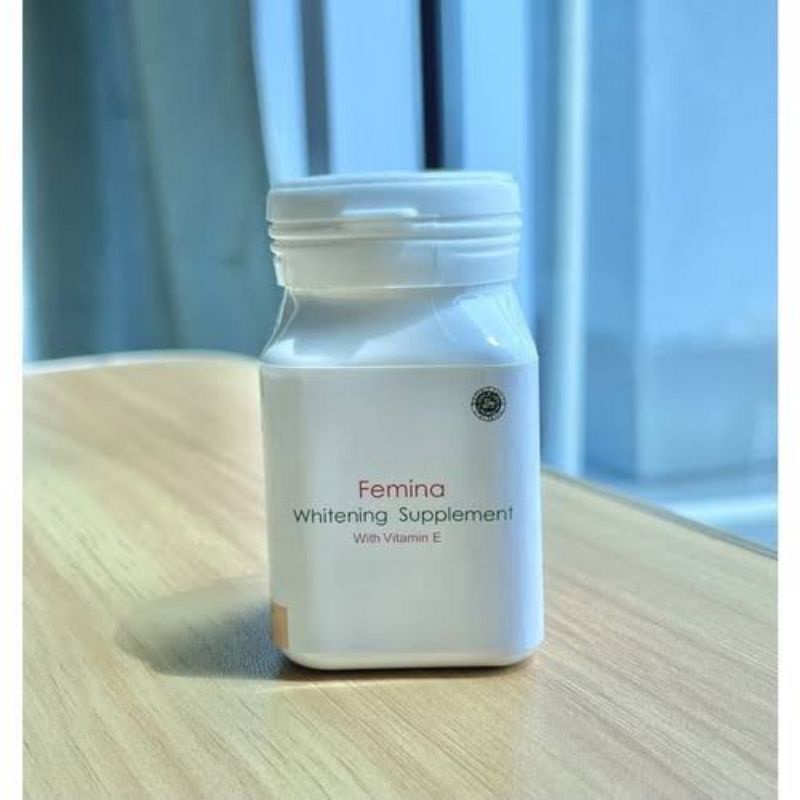 Femina Whitening Supplement ( Free Gift ) Whitening Suplemen / Kapsul Pemutih Badan