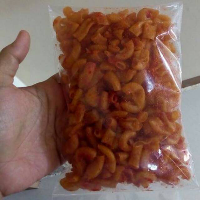 

Makaroni kemasan 150 gr rasa pasti ketagihan
