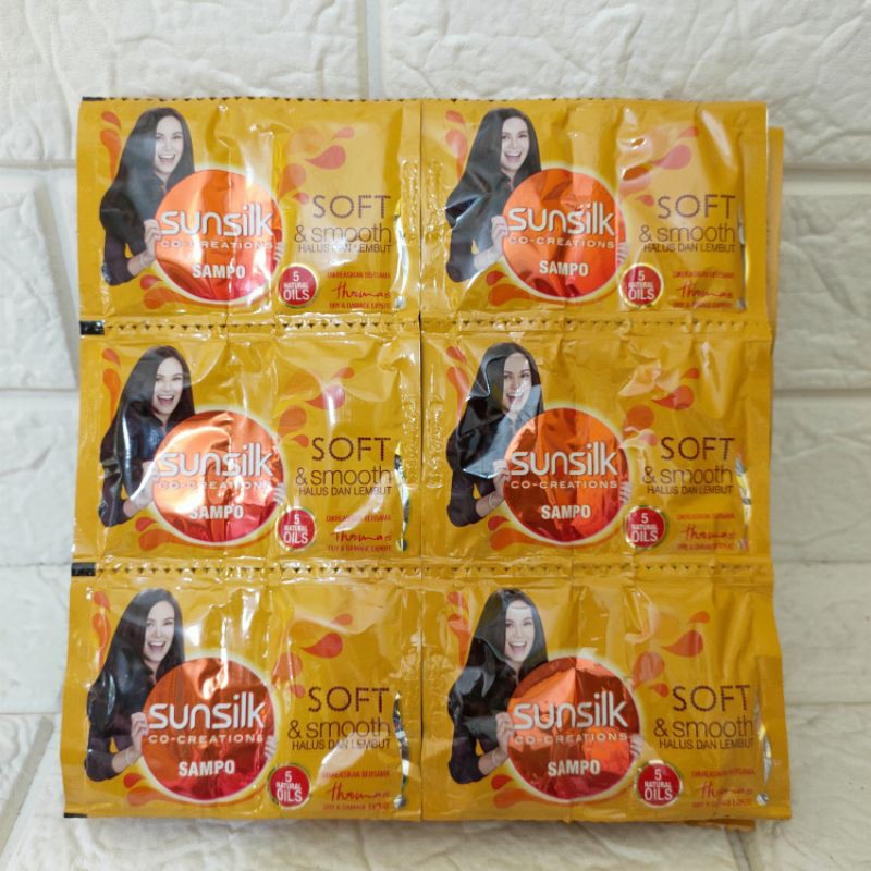 Shampo sunsilk sacet kuning 1renceng