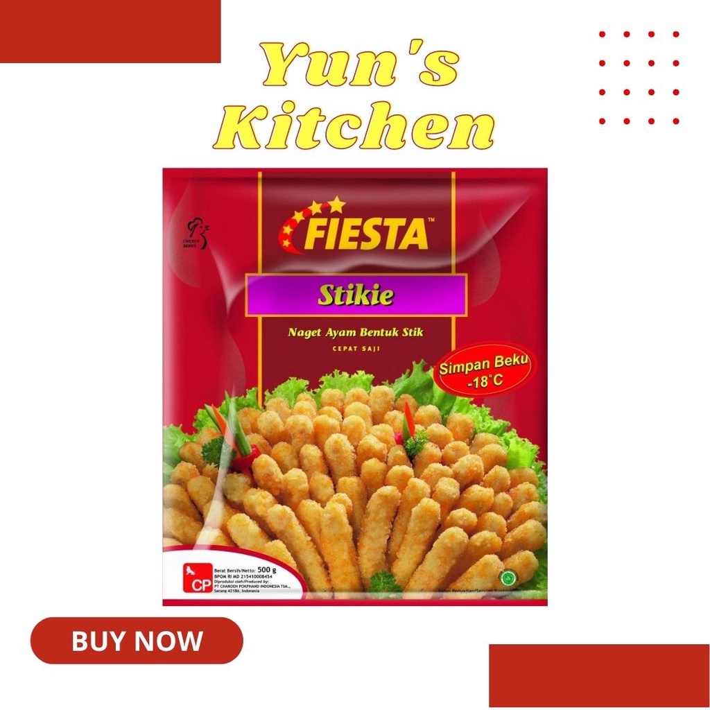 

Fiesta Stikie - Naget Ayam Bentuk Stik - Frozen Food