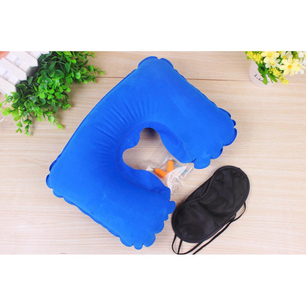 UNNISO- Bantal Leher Angin Travel Pillow Set 3 in 1 BL01