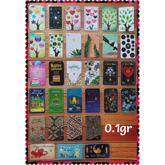 LM Logam Mulia Emas Murni Mini 0,1 gram bersertifikat