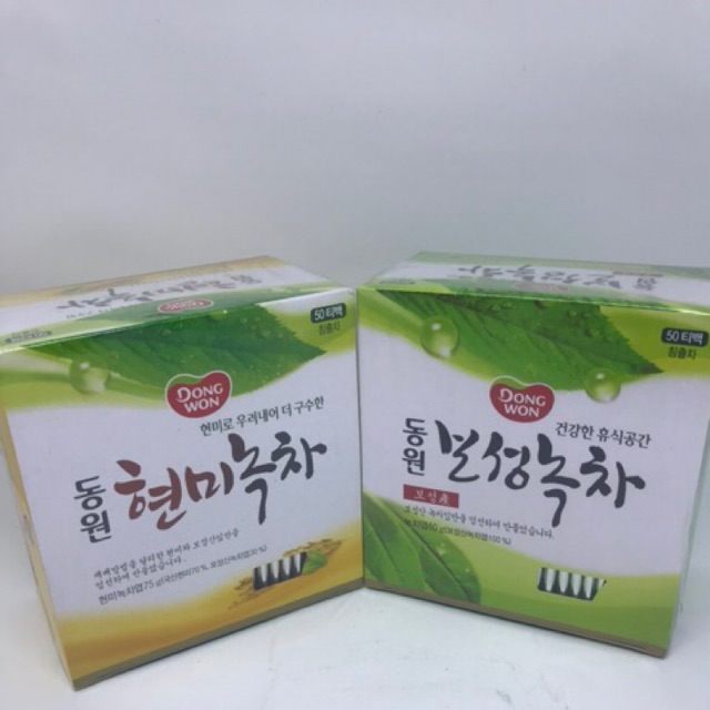 Dongwon Korean Brown Rice - Green Tea Teh Hijau Beras Merah Celup Korea