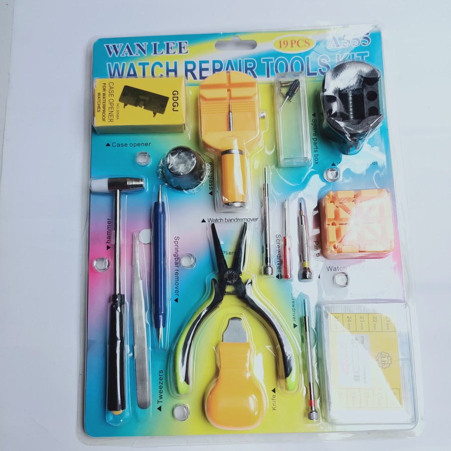 watch repair tools kit // alat servis jam tangan satu set