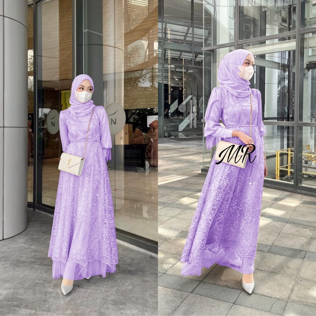 MAXY ZEFANYA MUTIARA, TILE FURING, GAMIS HIJAB MUSLIM, MAXY DRESS