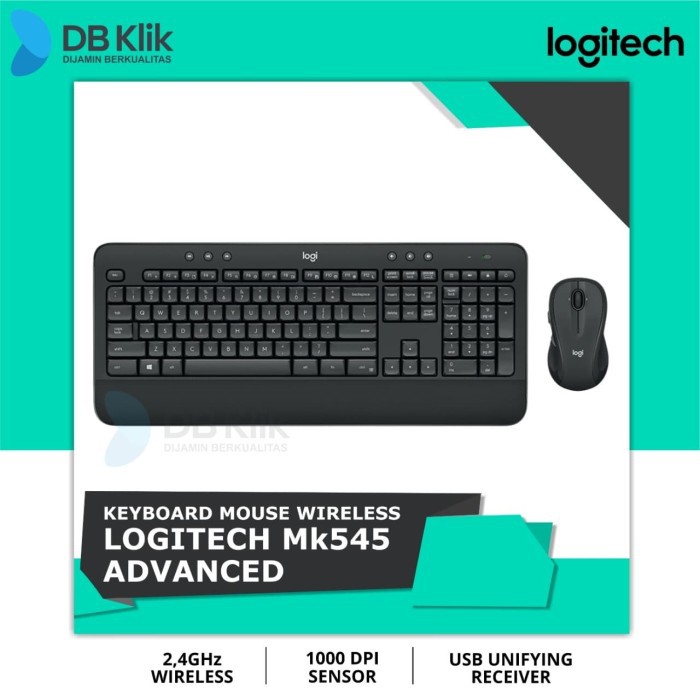 Logitech MK545 Wireless Keyboard Mouse |