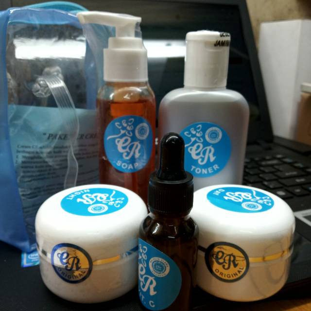 PAKET CREAM CR BIRU TAS 5IN1