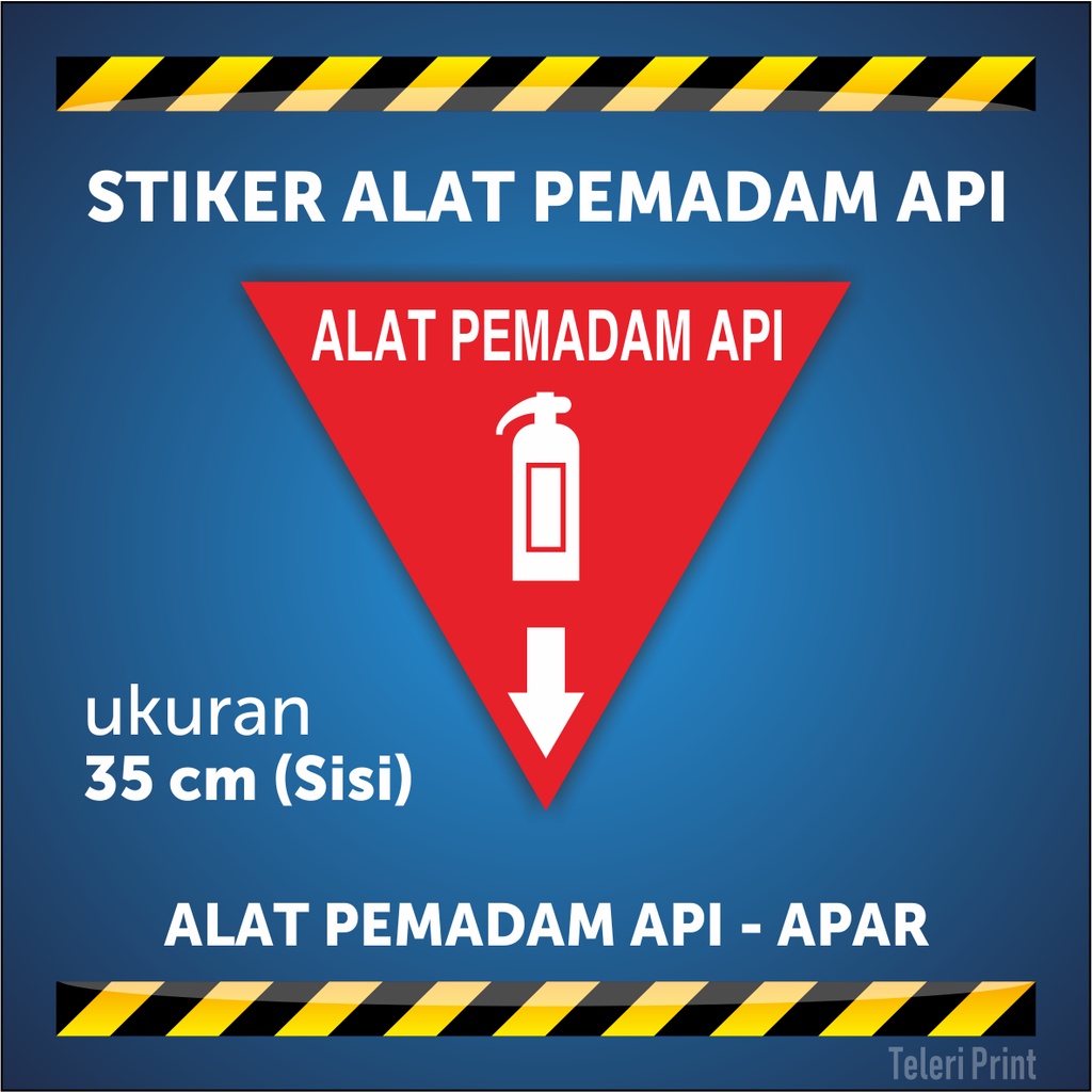 

Stiker ALAT PEMADAM API - APAR ukuran 35 cm (Sisi)