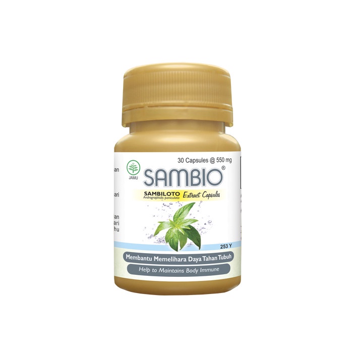 SAMBIO 30 KAPSUL (SAMBILOTO) - Borobudur Herbal - Menjaga Daya Tahan Tubuh