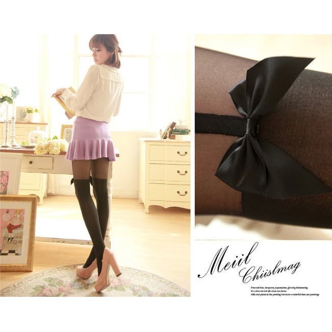 PH-31 pantyhose stocking ribbon maid legging gothic lolita celana